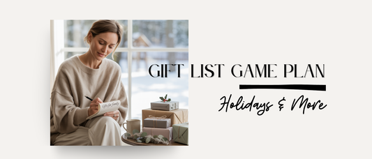 Holiday Gift List Game Plan Blog Banner