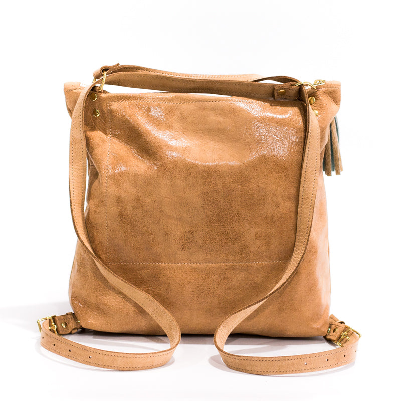 Becka Backpack Purse - Palomino