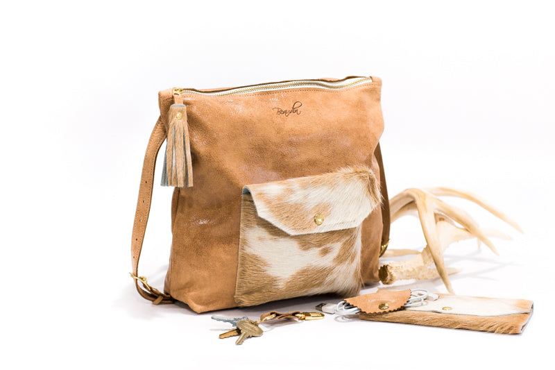 Becka Backpack Purse - Palomino