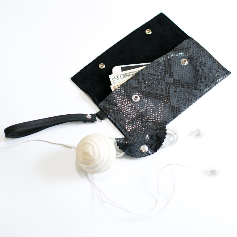 Take Along Small Wristlet In Hair on Hide (Pre Made)