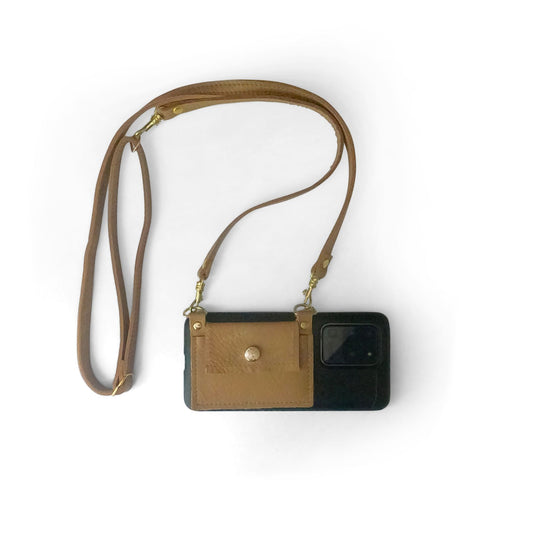 Eva | Phone Wallet Crossbody - Bronze (Pre Made)