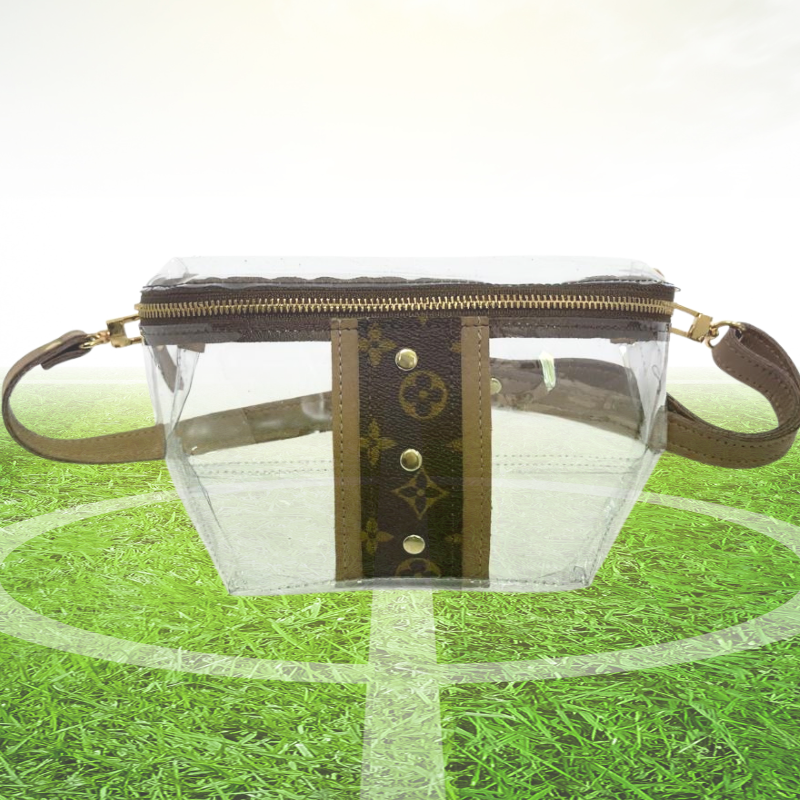 Britt VinylVoque Clear Belt Bag | Upcycled LV