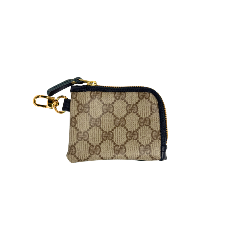 Penny Keychain Wallet In Leather | Upcycled Gucci & LV