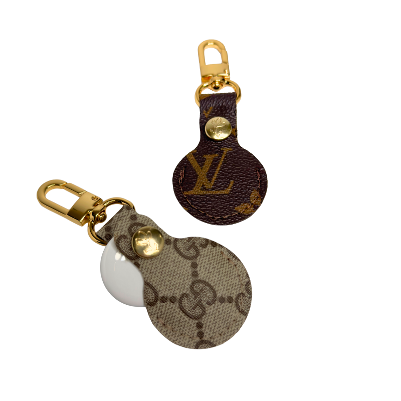 Chic Tracker Airtag Holder | Upcycled Gucci & LV