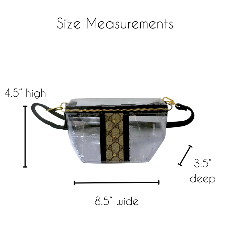 Britt VinylVoque Clear Belt Bag | Upcycled Gucci