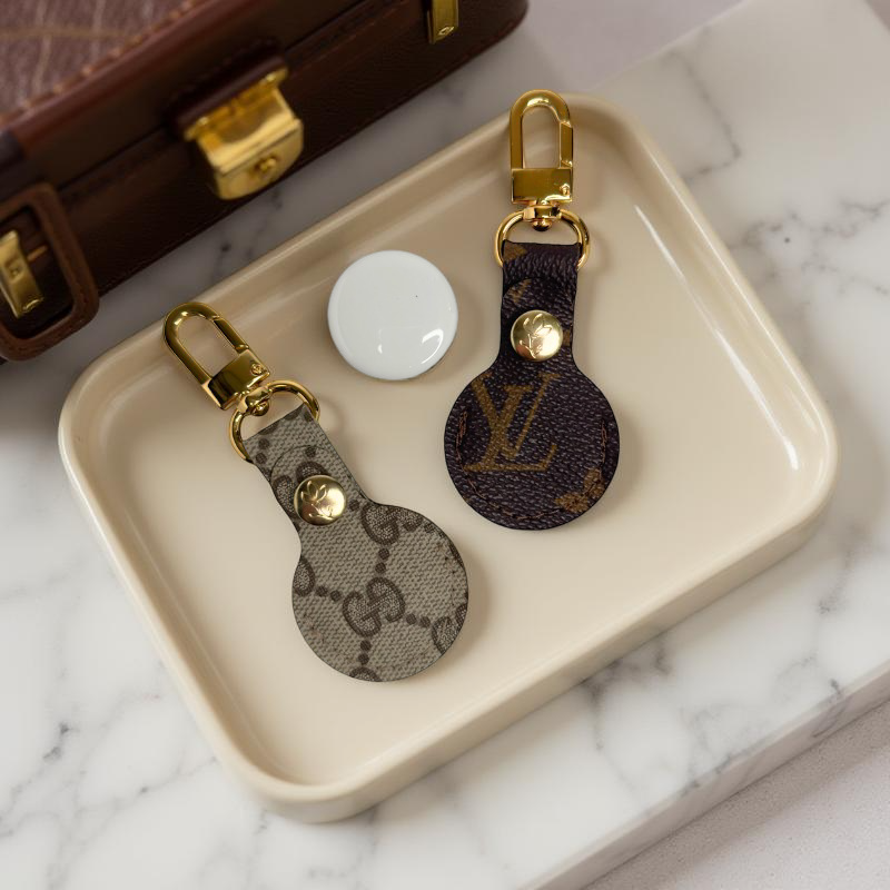 Chic Tracker Airtag Holder | Upcycled Gucci & LV