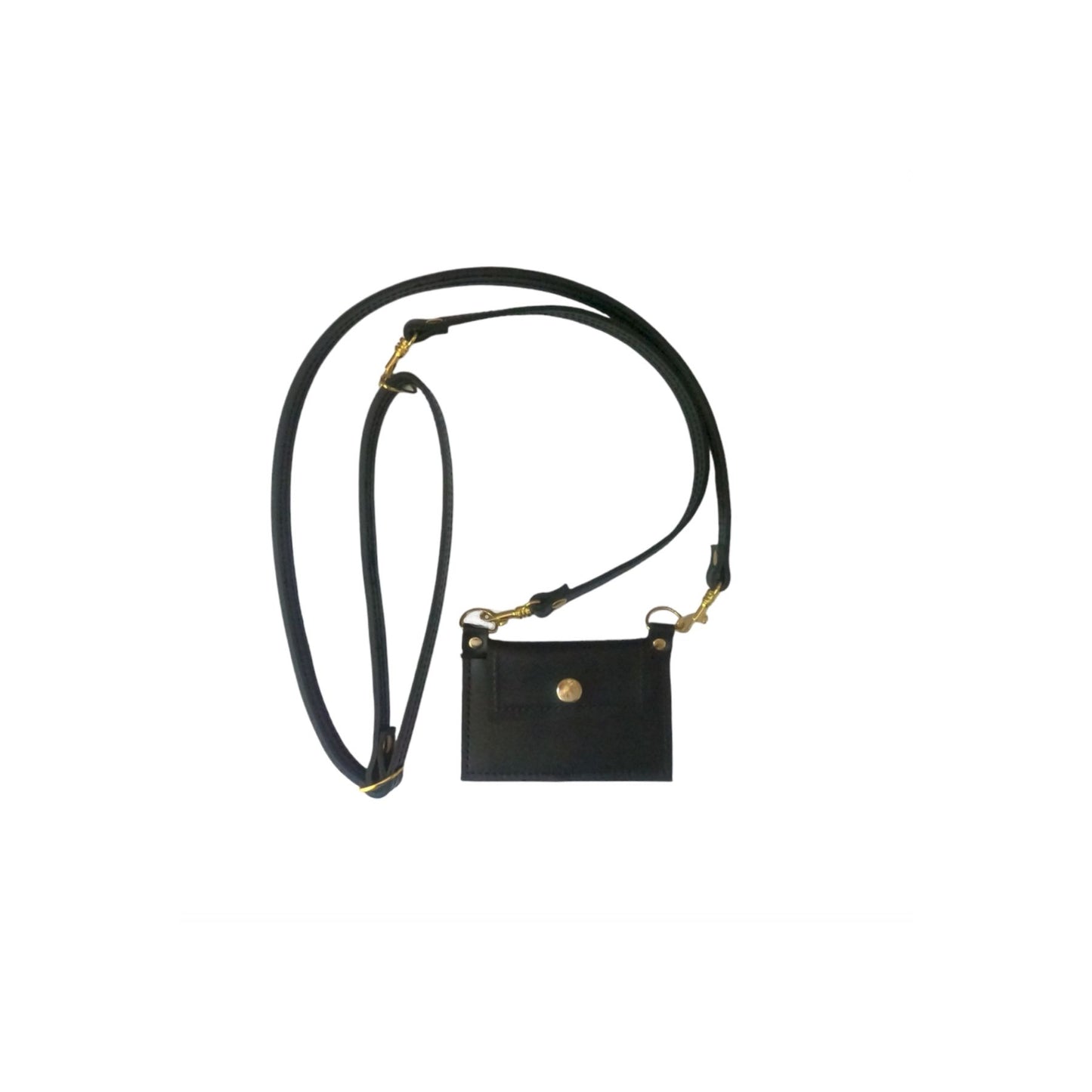 Eva | Phone Wallet Crossbody - Black (Pre Made)