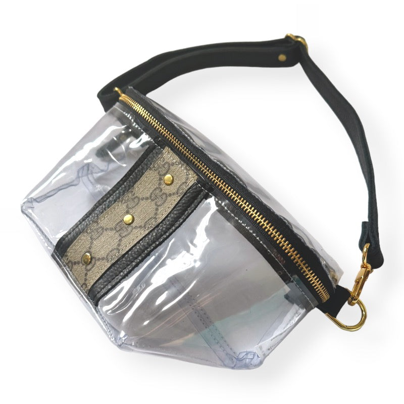 Britt VinylVoque Clear Belt Bag | Upcycled Gucci
