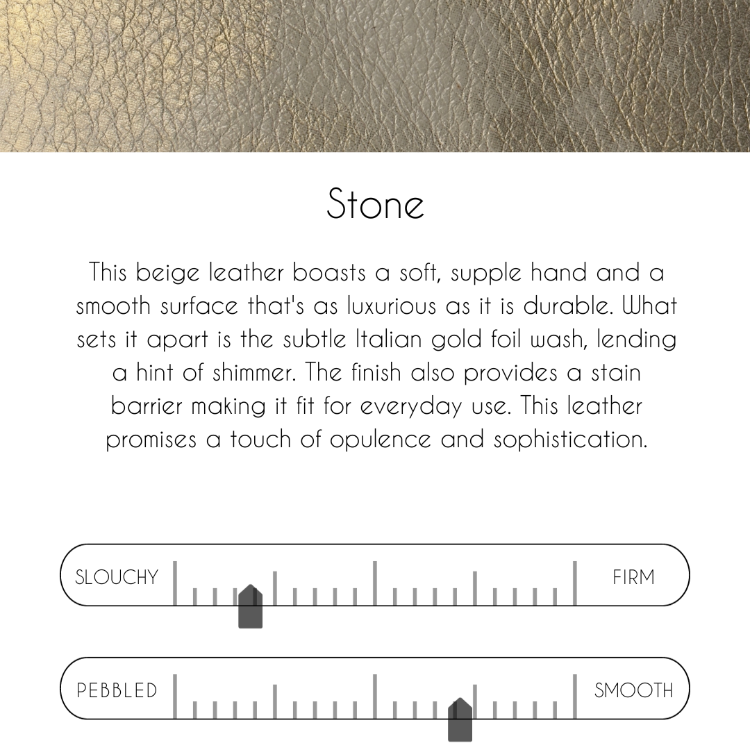 Val Shoulder Bag In Stone Leather | Upcycled LV