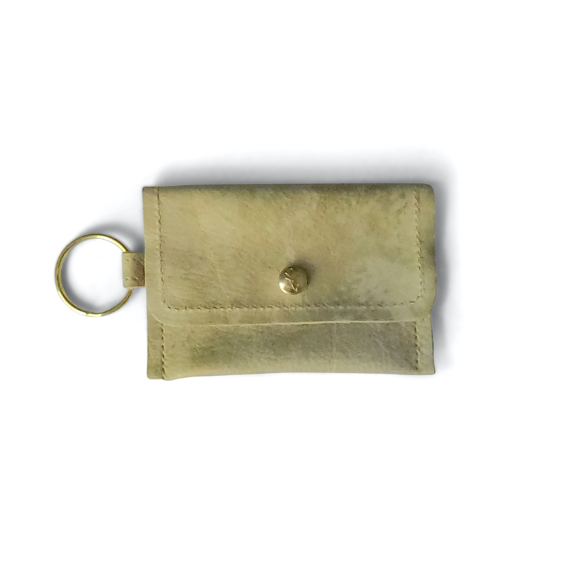 Keychain Wallet - Cowhide & Leather (Pre Made)