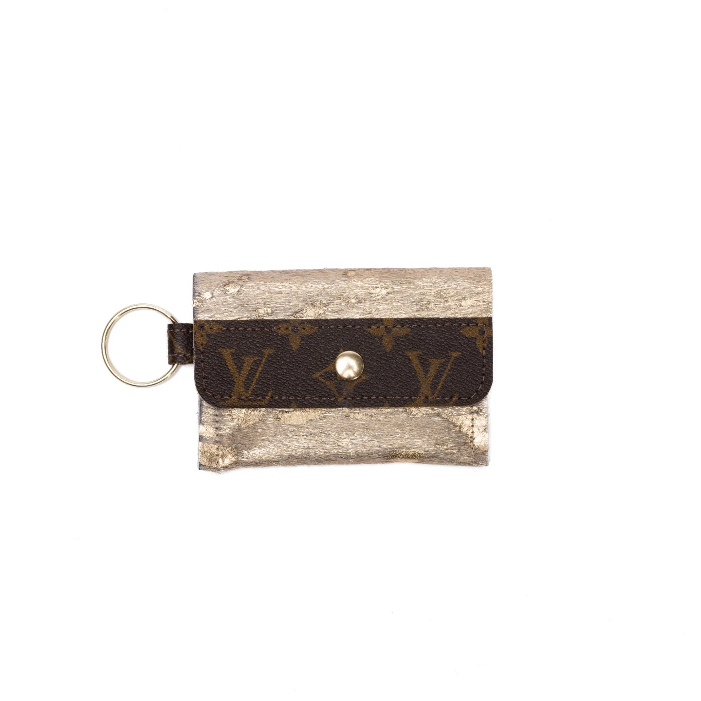 LV Keychain Wallet - Cowhide & Leather (Pre Made)