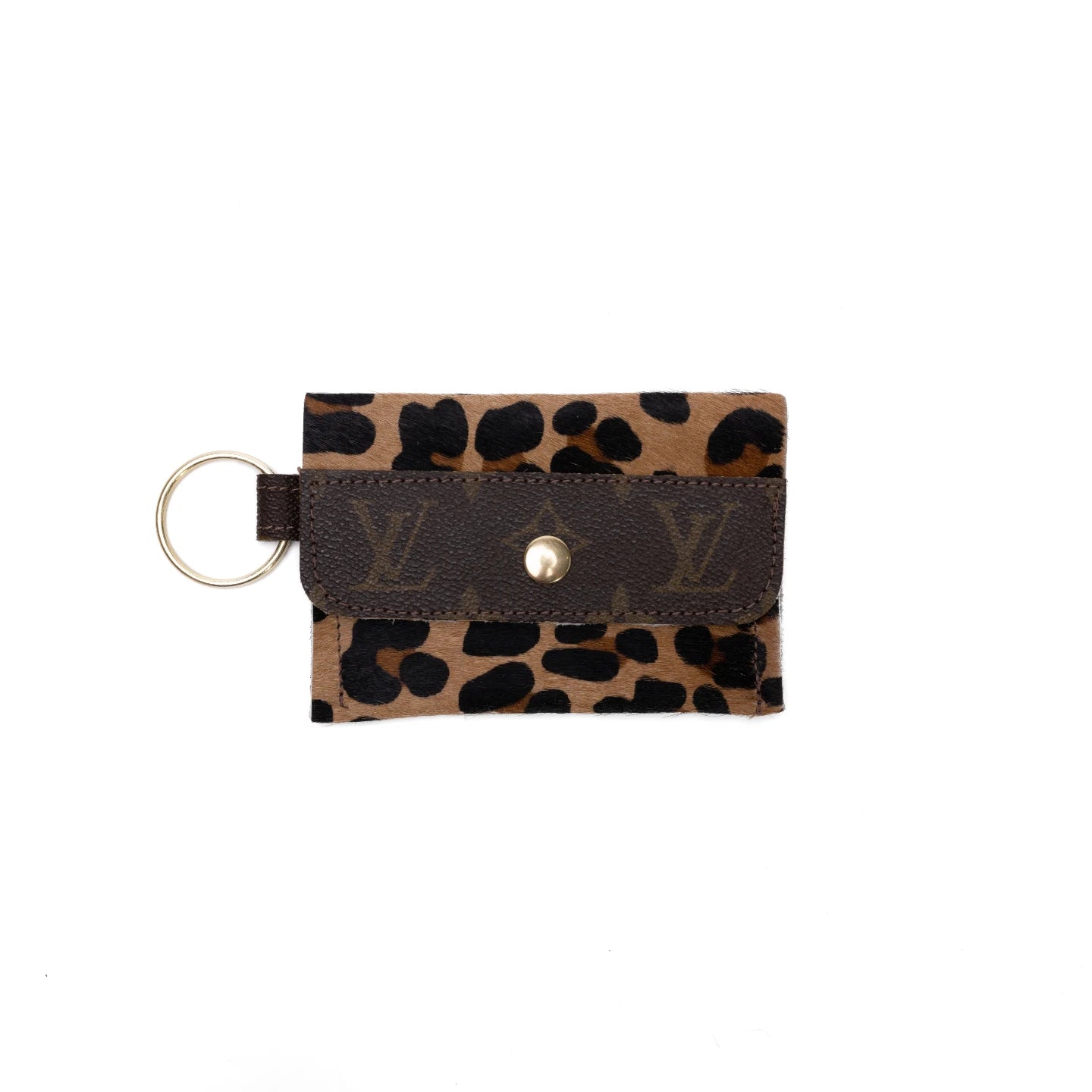 Keychain Wallet In Leather | Upcycled LV
