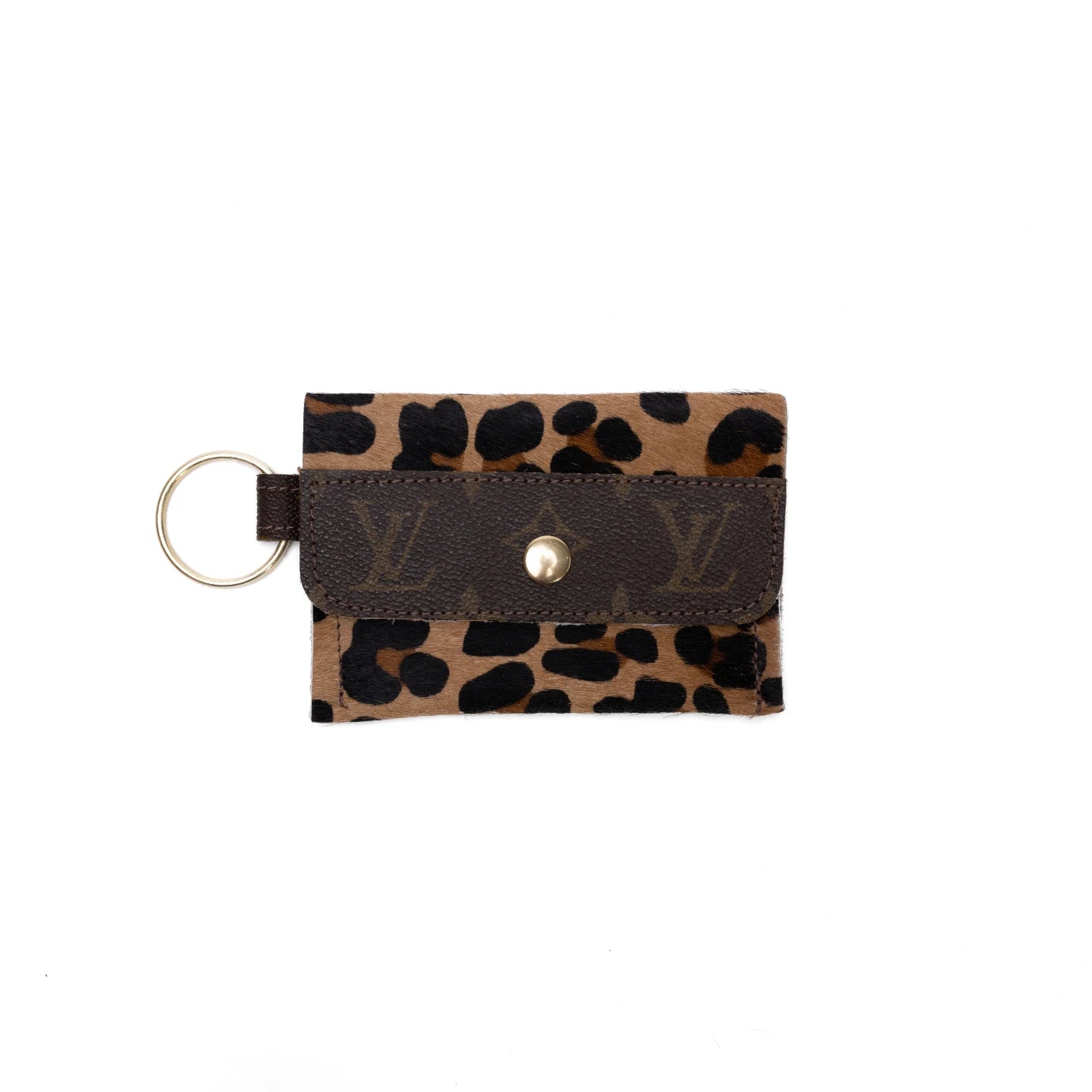 LV Keychain Wallet - Cowhide & Leather (Pre Made)