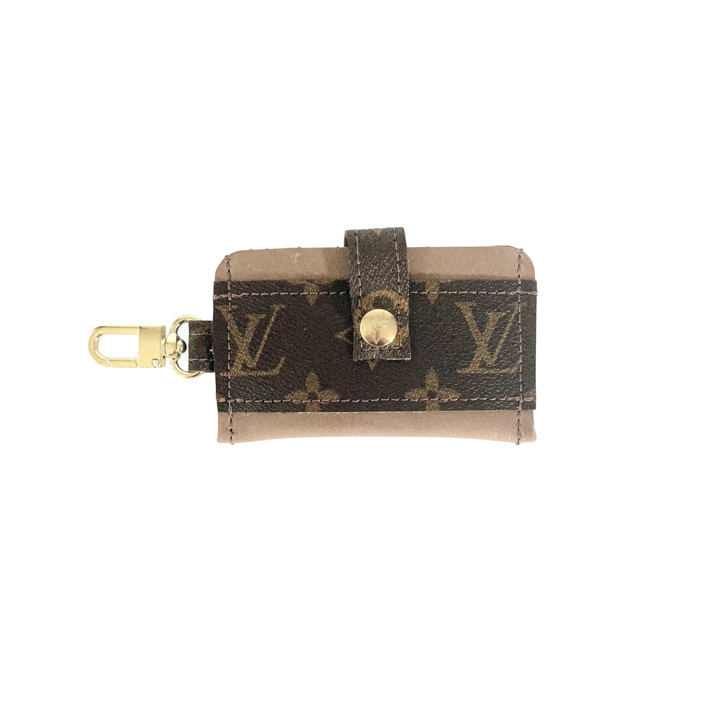 Claire Card Holder In Leather | Upcycled LV