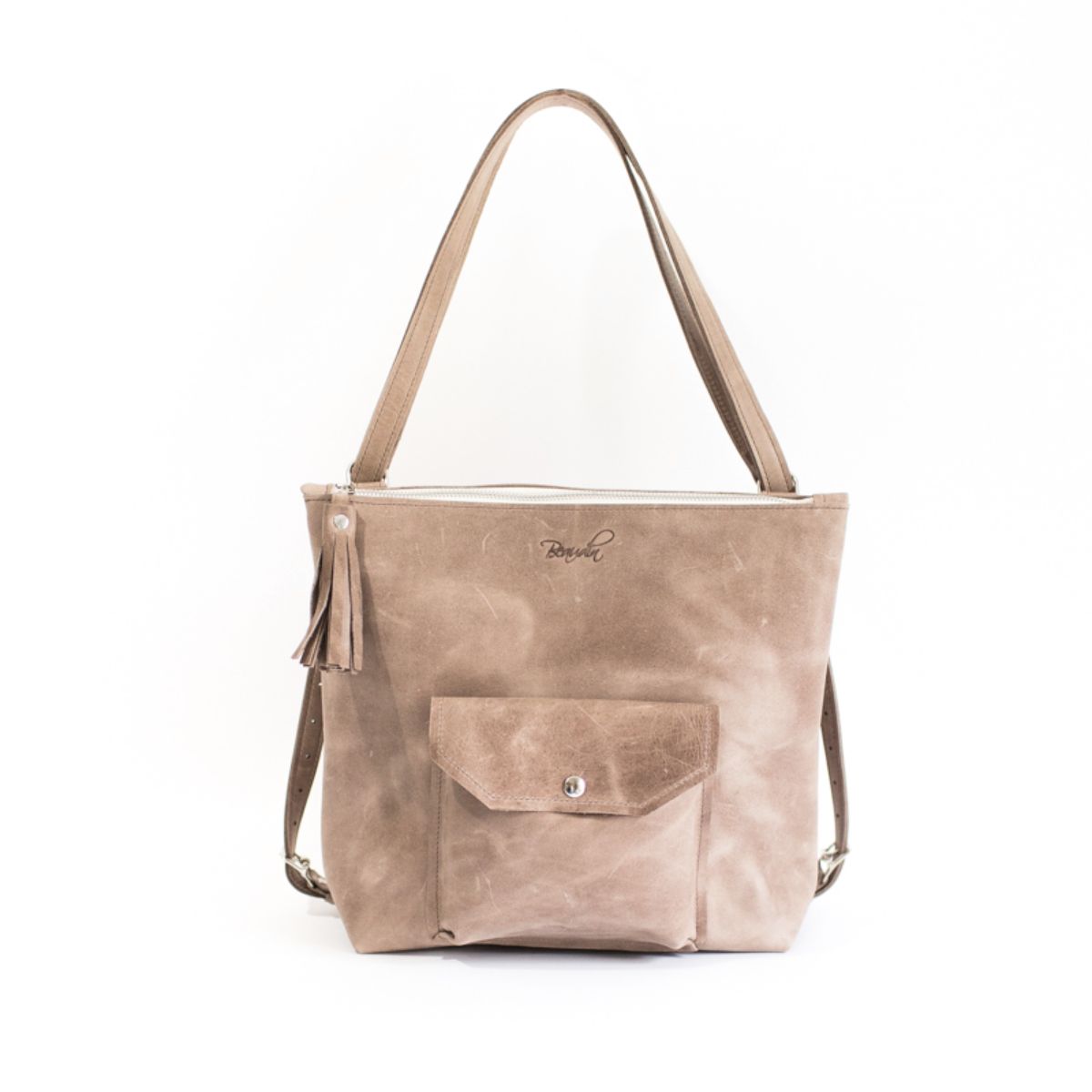 Becka Backpack Purse - Mocha