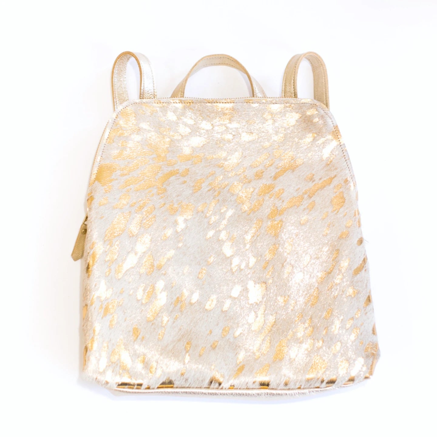 White and gold backpack best sale