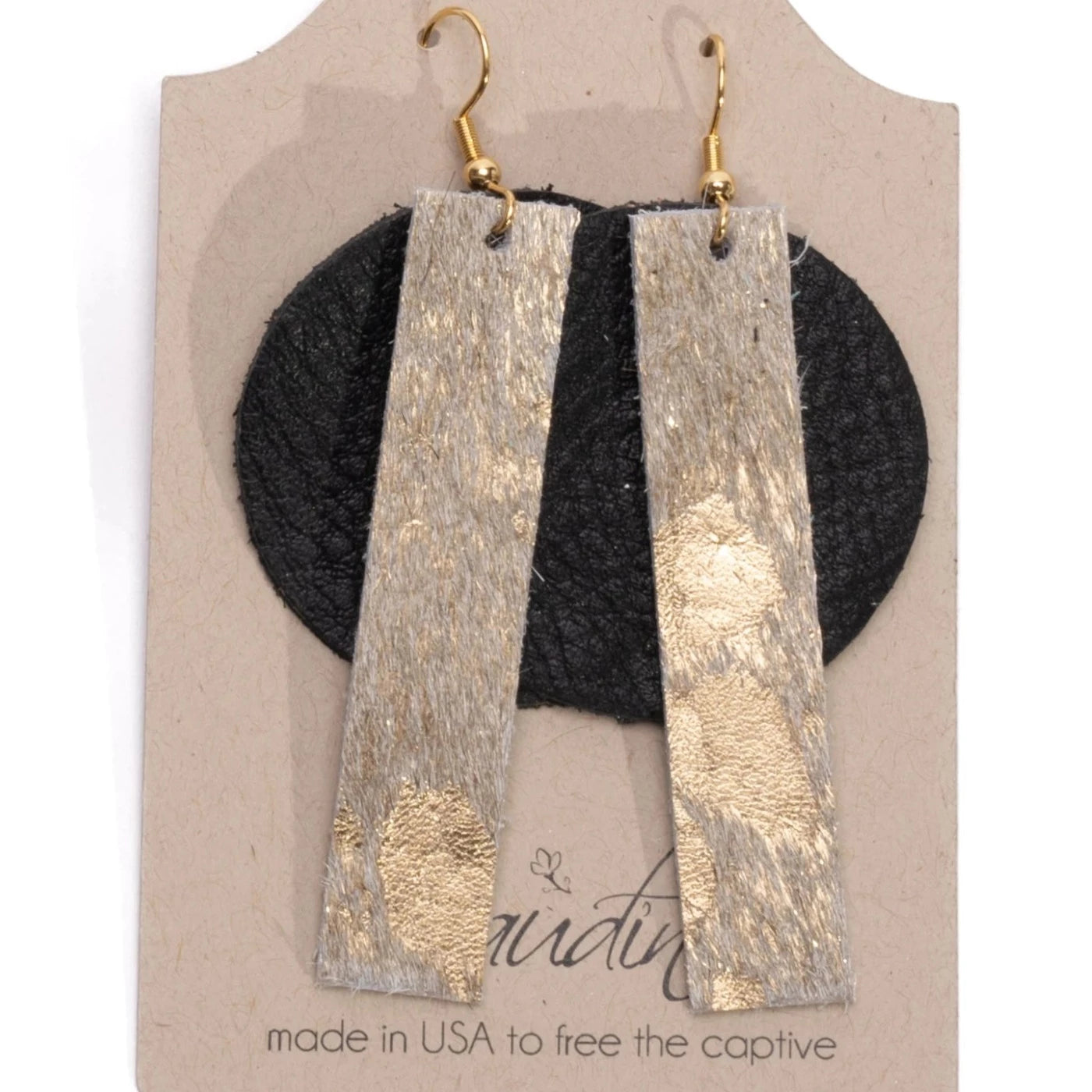 York Earrings - Leather (Pre Made)