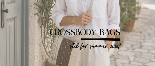    A Beaudin crossbody bag styled with a breezy summer outfit, neutral sandals, sunglasses, and a clean travel-inspired setting.
