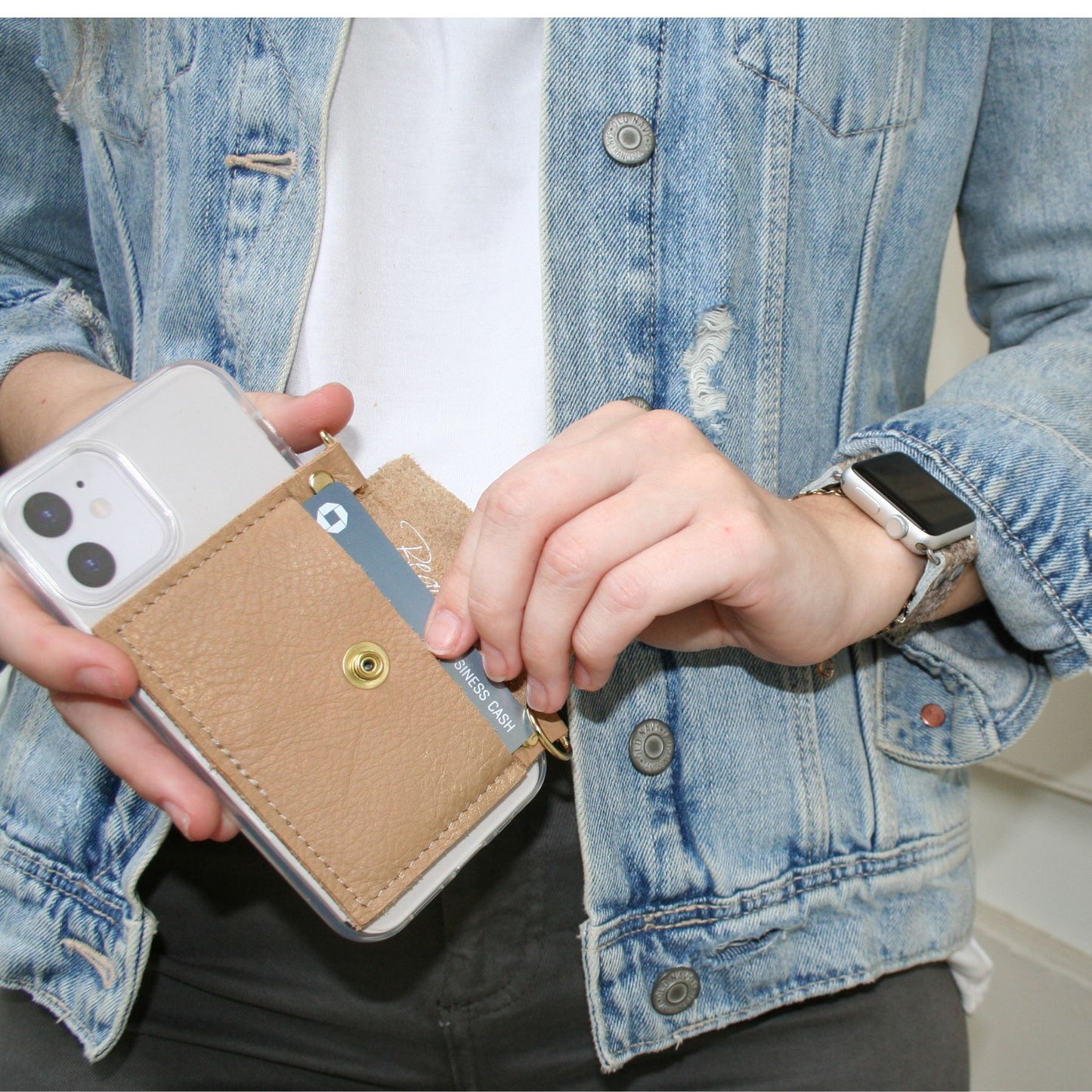 Eva | Phone Wallet Crossbody - Bronze