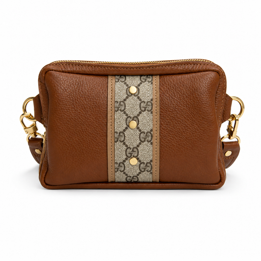 Bella Belt Bag - Upcycled Interlock - Sienna