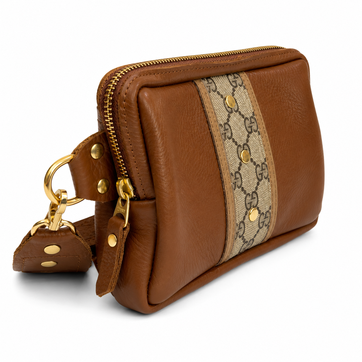 Bella Belt Bag - Upcycled Interlock - Sienna