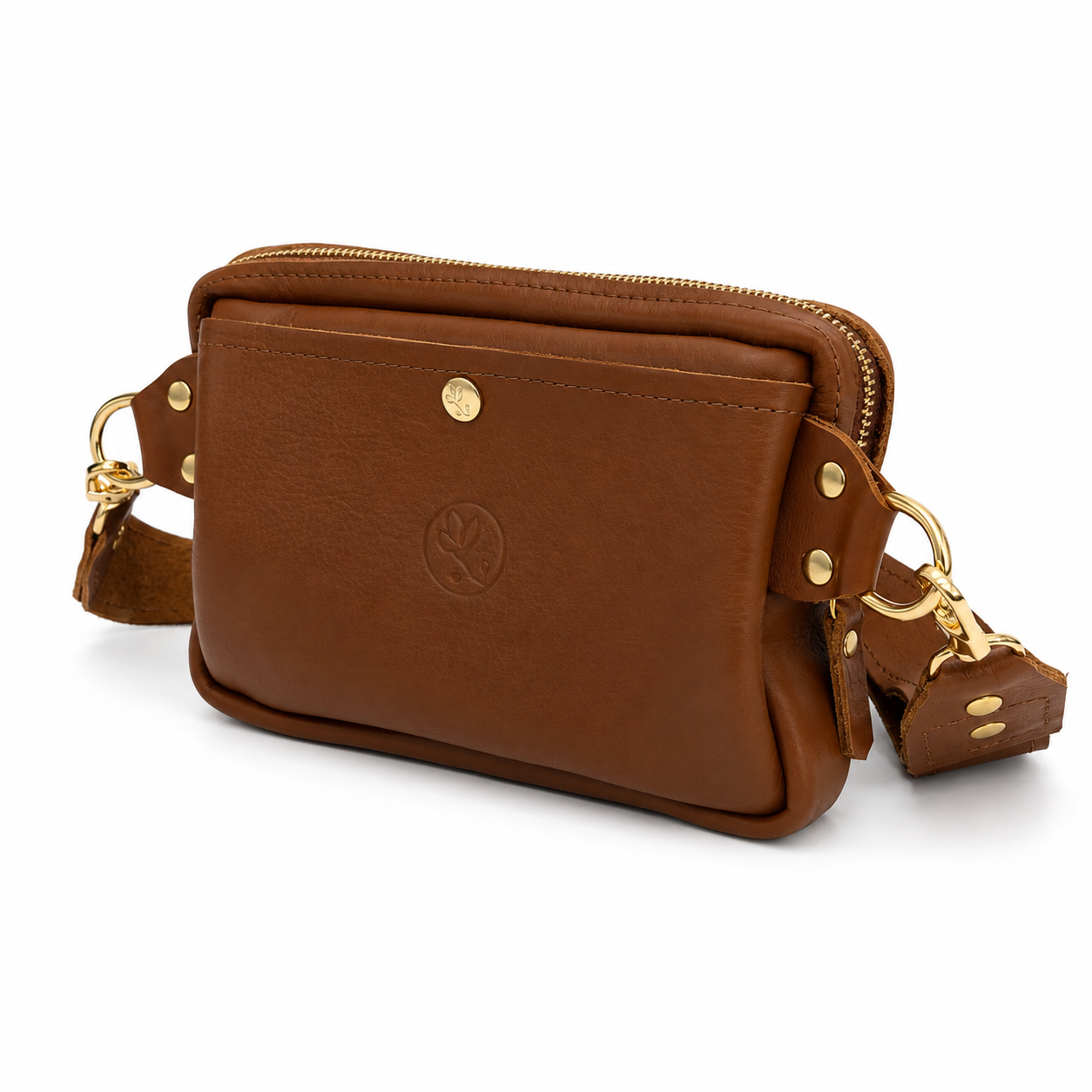 Bella Belt Bag - Upcycled Monogram - Sienna