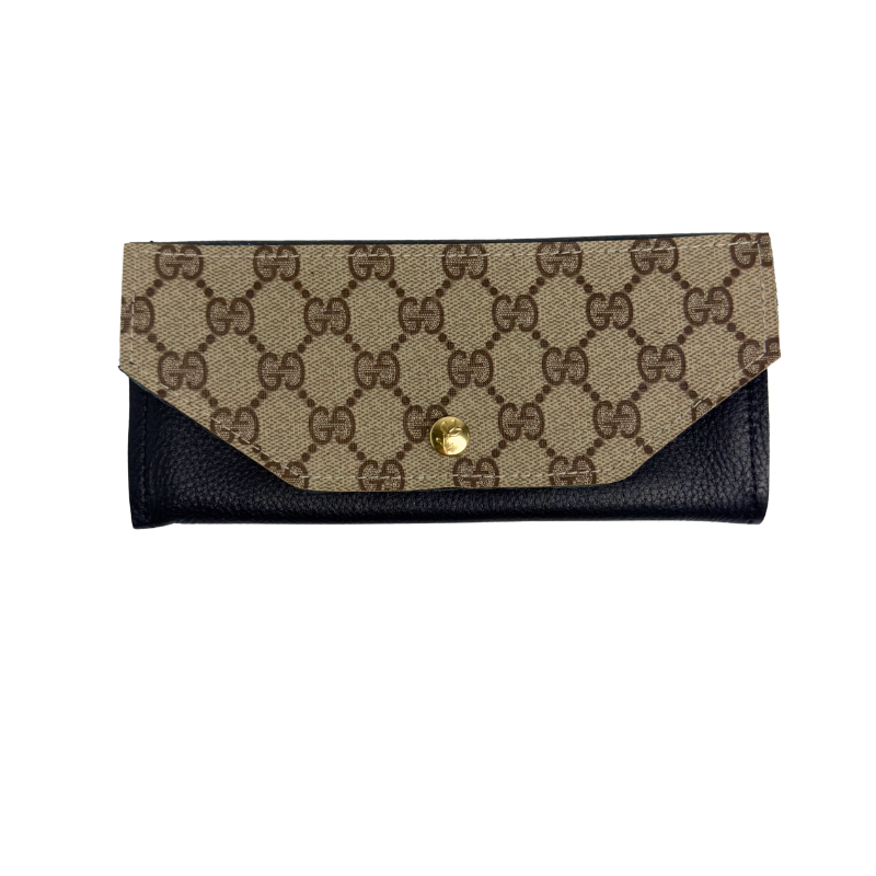 Gia Wallet In Leather | Upcycled Gucci & LV