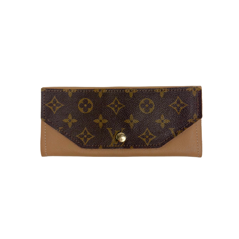 Gia Wallet In Leather | Upcycled Gucci & LV