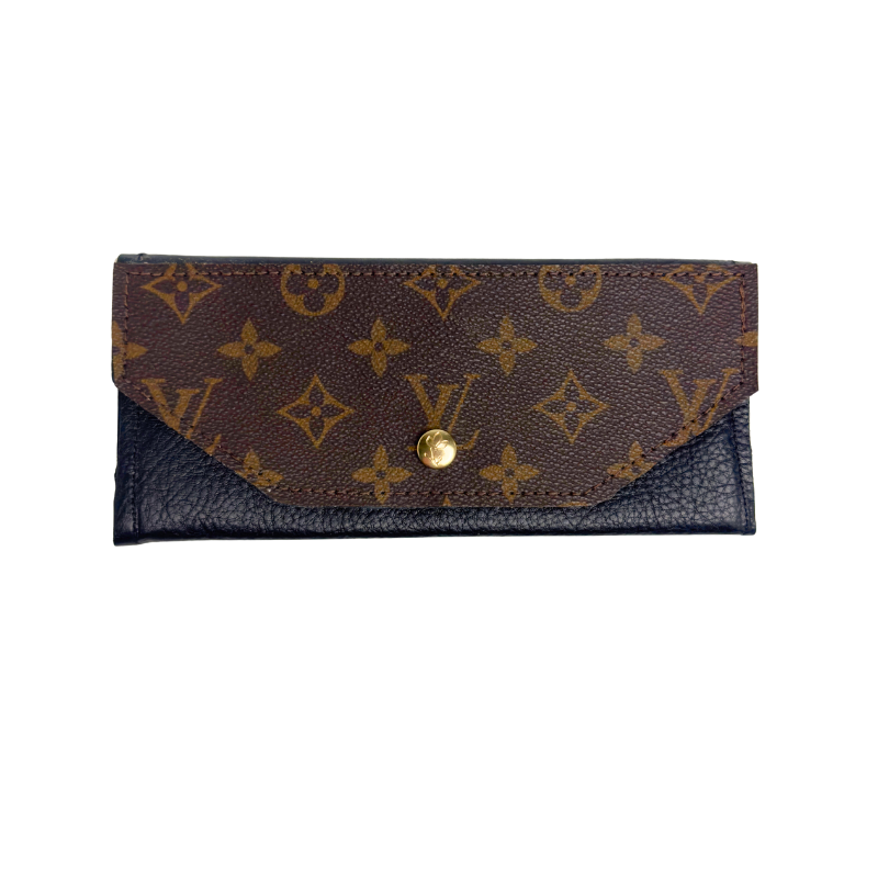 Gia Wallet In Leather | Upcycled Gucci & LV