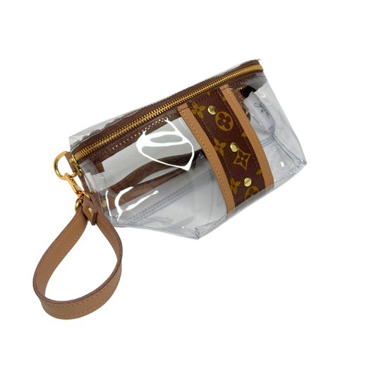 Britt VinylVoque Clear Belt Bag | Upcycled LV
