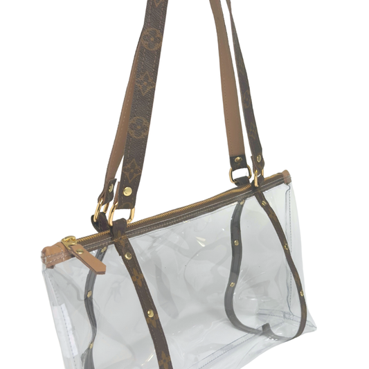 Stephanie Shoulder Bag In Vinyl Vogue | Upcycled LV