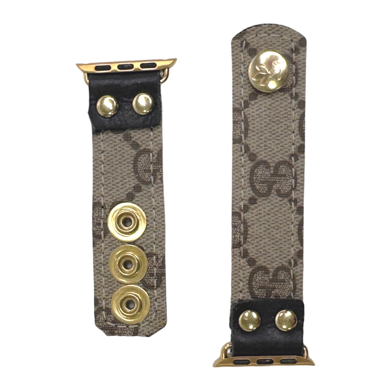 Genuine Leather Gucci Band For Iwatch Upcycle Gucci Apple Watch