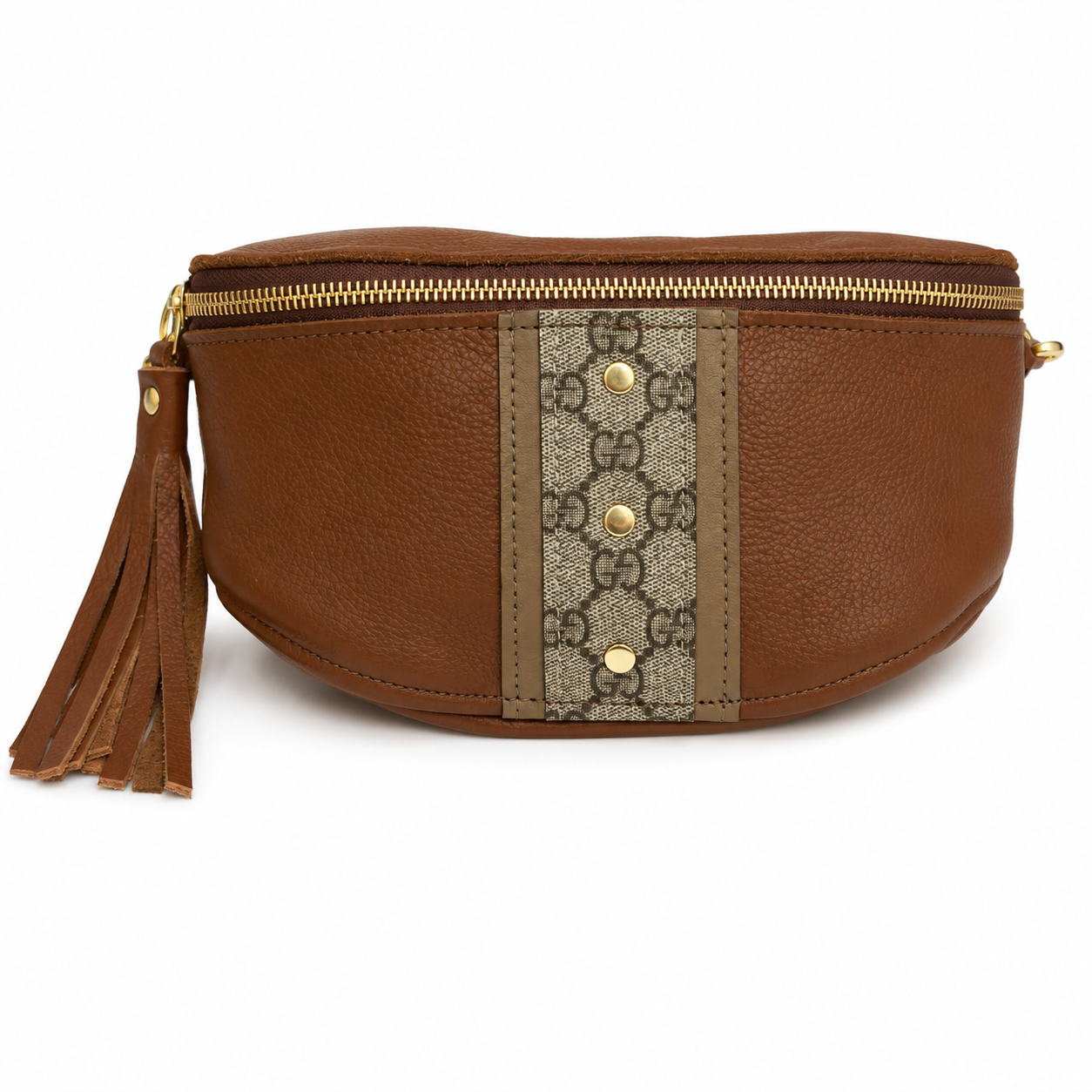 Britt Belt Bag - Upcycled Interlock - Sienna