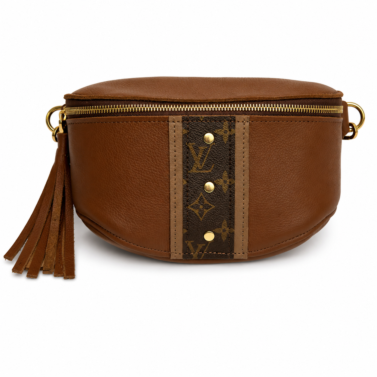 Britt Belt Bag - Upcycled Monogram - Sienna