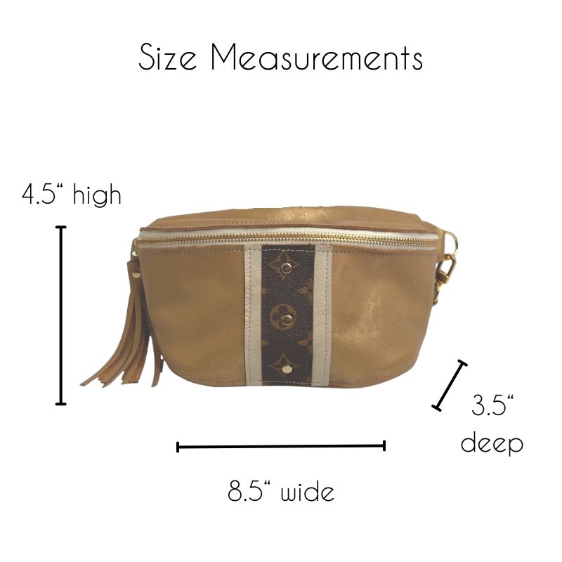 Leather Handbags Designer Upcycled LV Bum Bag Beaudin Designs