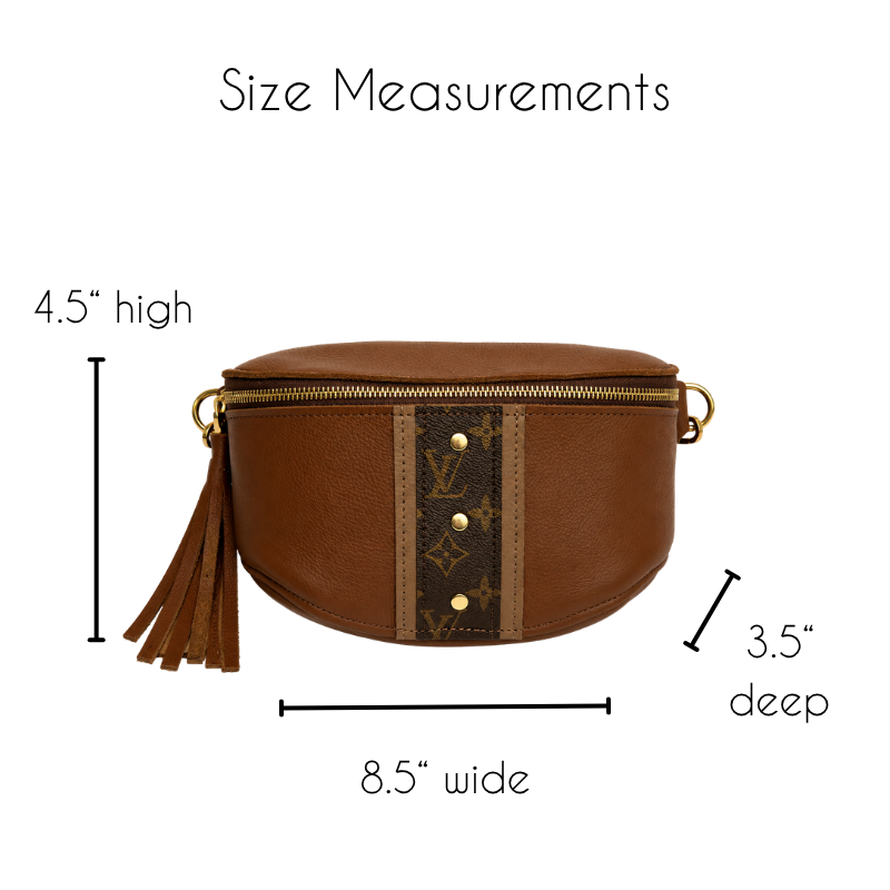 Britt Belt Bag - Upcycled Monogram - Sienna