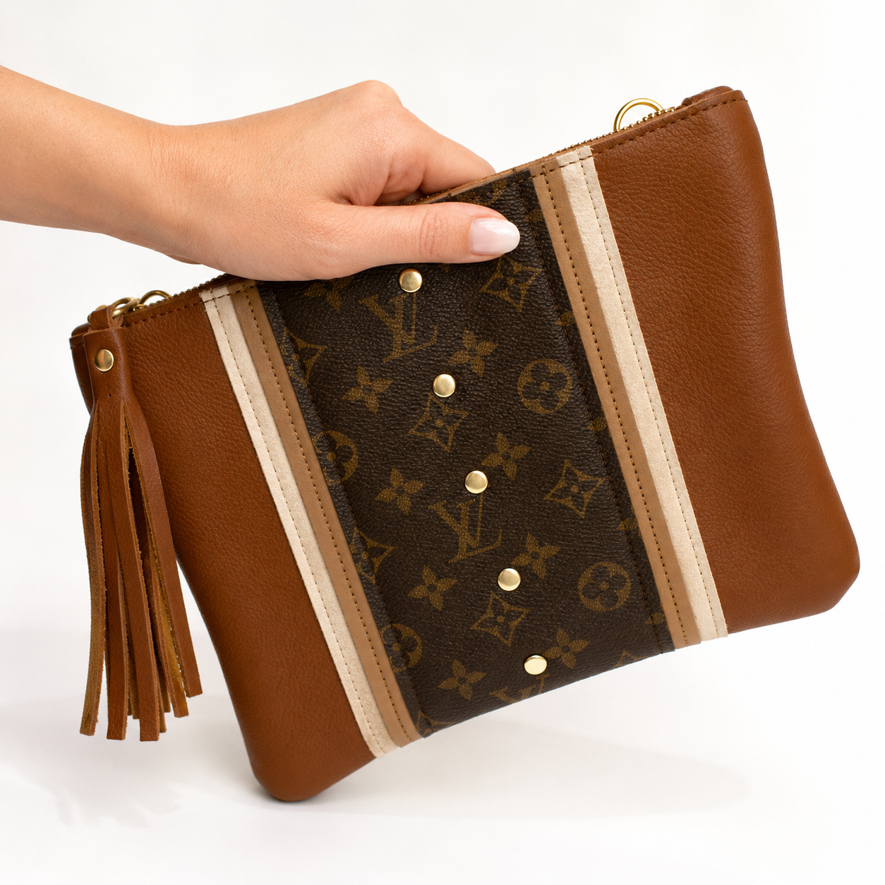 Caroline Crossbody - Upcycled Monogram - Sienna