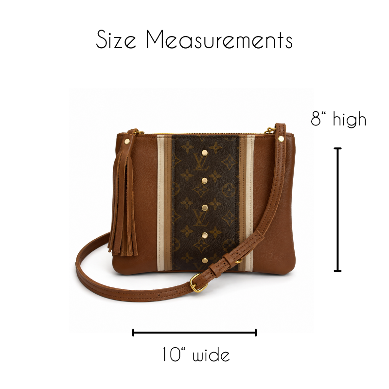 Caroline Crossbody - Upcycled Monogram - Sienna