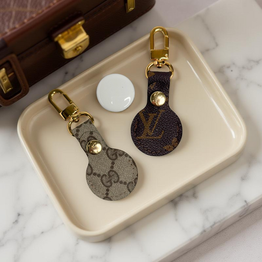Chic Tracker Airtag Holder | Upcycled Gucci & LV