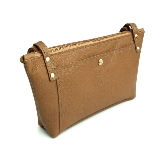 Emma Shoulder Bag - Upcycled Monogram - Bronze
