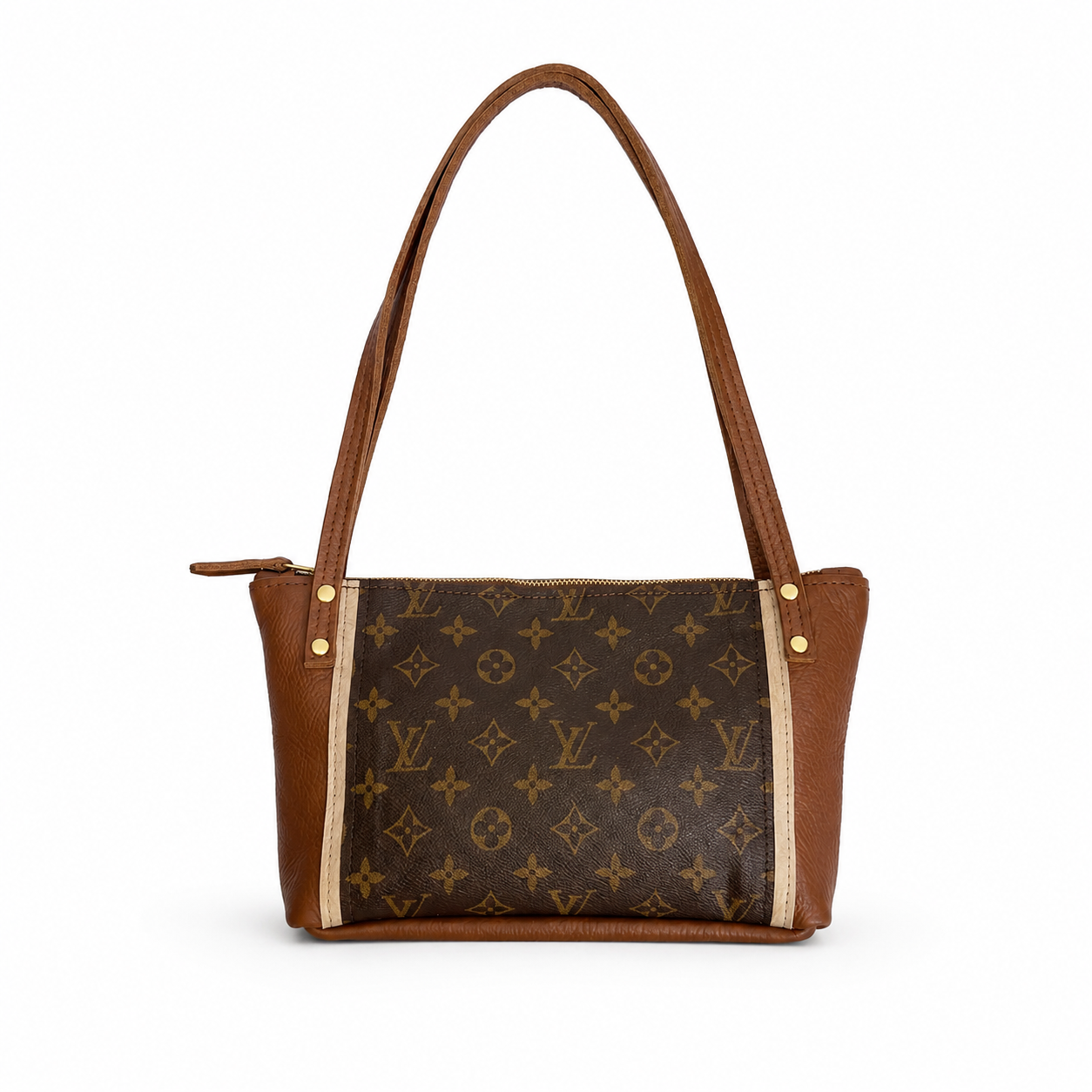 Emma Shoulder Bag - Upcycled Monogram - Sienna