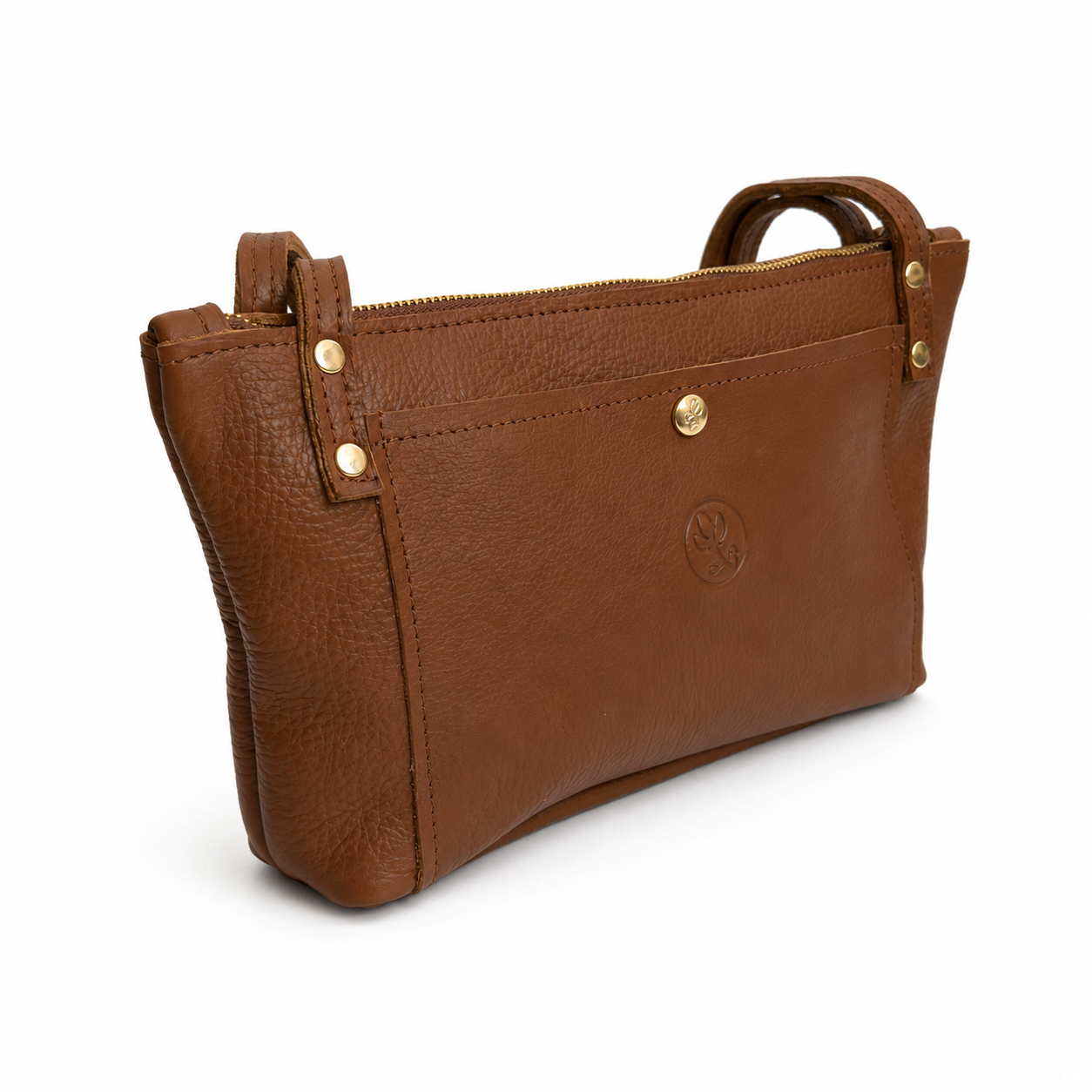 Emma Shoulder Bag - Upcycled Monogram - Sienna