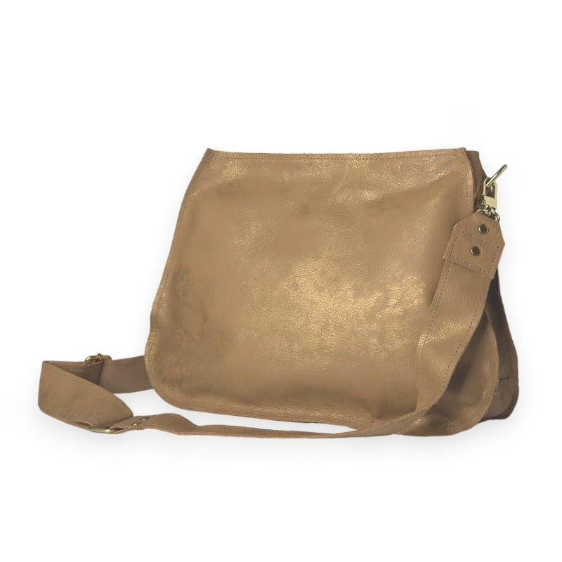 Alison Crossbody In Bronze Leather