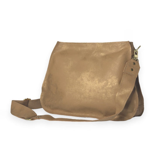 Alison Crossbody In Bronze Leather