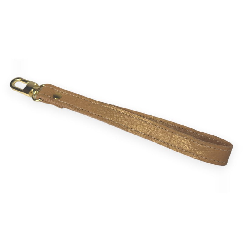 Haute Handle Wrist Strap In Leather