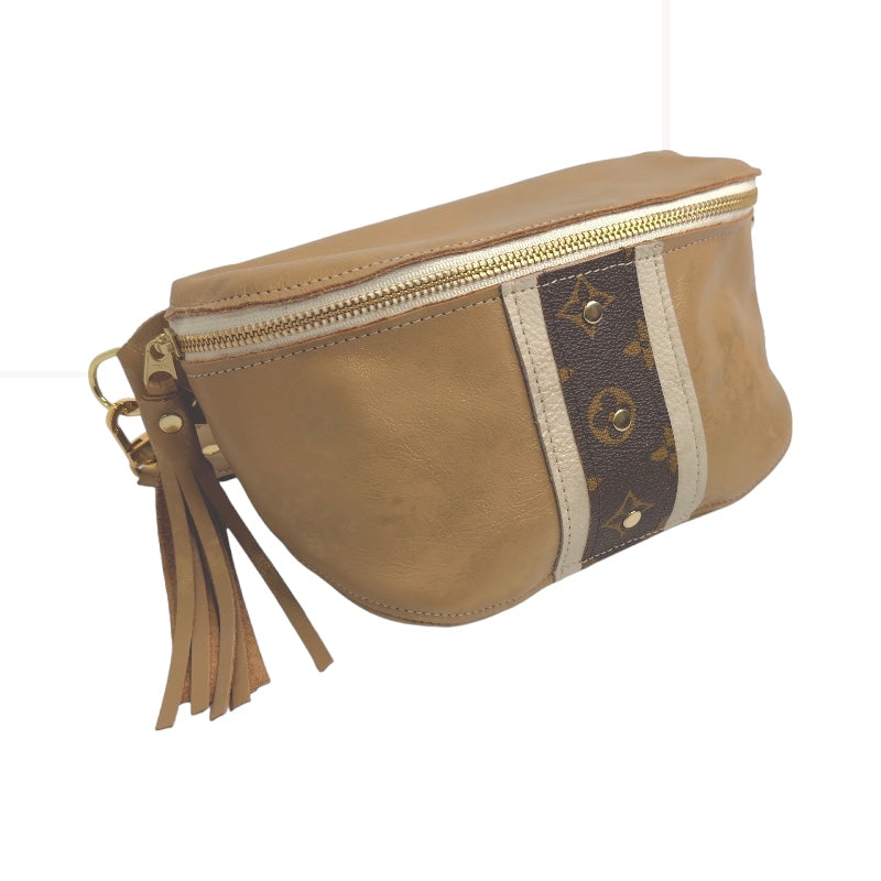 Upcycled LV Belt Bag in Bronze Leather | Britt