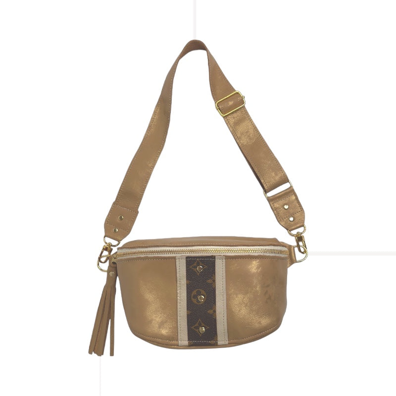 Upcycled LV Belt Bag in Bronze Leather | Britt