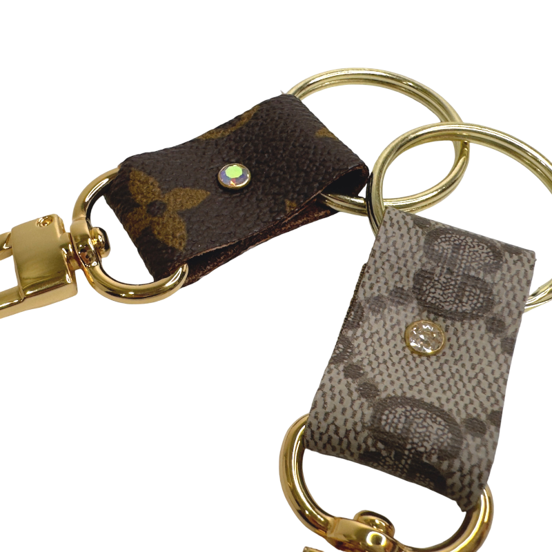 Key Couture Clip GG LV Key Chain Beaudin Designs