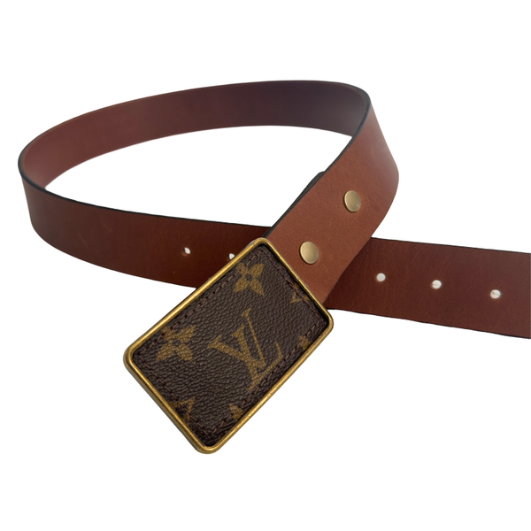 Boujee Belt | Upcycled Louis Vuitton & Leather – Beaudin Designs display picture 1