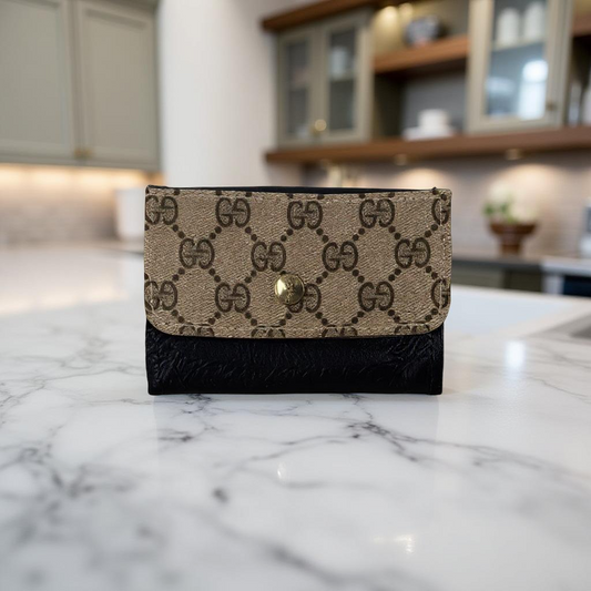 Tessa Wallet In Leather | Upcycled Gucci & LV
